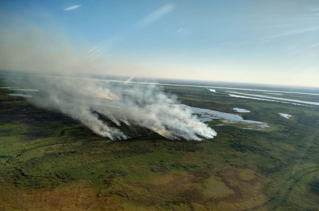 Alerta por nuevos incendios en las islas del delta del Río Paraná