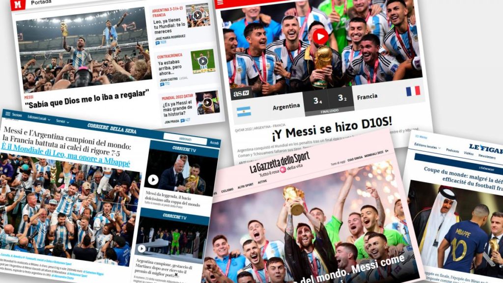 Los diarios del mundo rendidos a los pies de Messi y de la Selección argentina