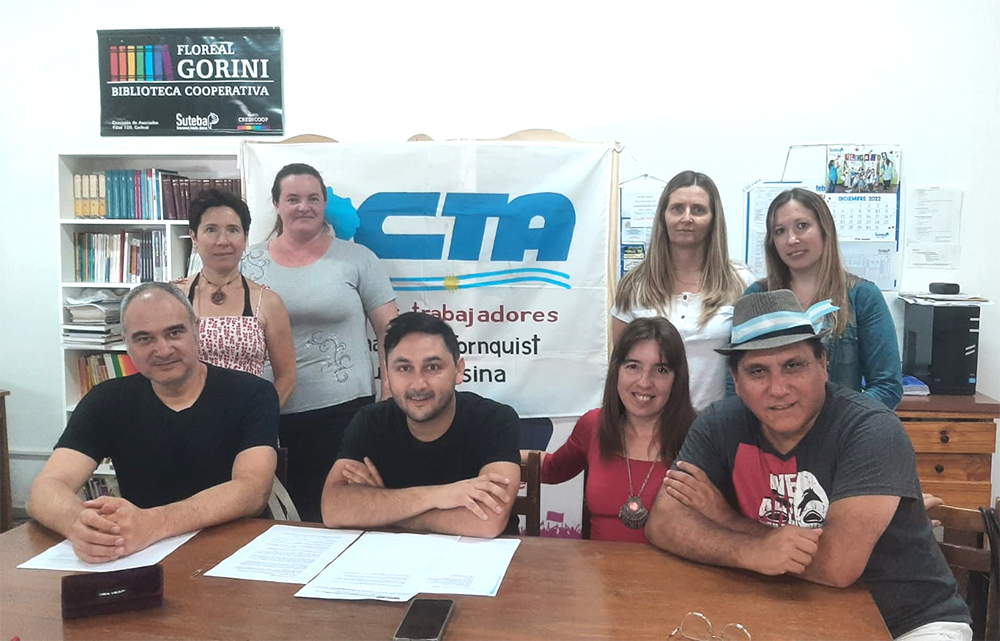 Asumieron en la sede del SUTEBA local los nuevos miembros de la CTA Regional Saavedra