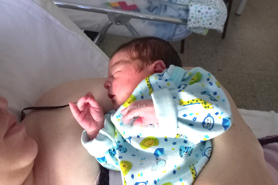 Aron, de San Miguel Arcángel, es el primer bebé del año en el Distrito