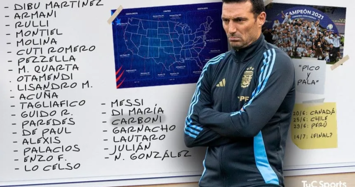 La lista oficial de la Selección Argentina para la Copa América