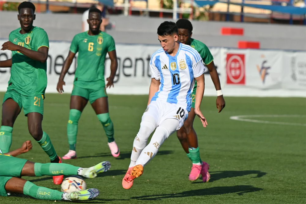 La Selección Sub 20 quedó al borde de clasificar a las semifinales del torneo en L’Alcudia al empatar con Mauritania