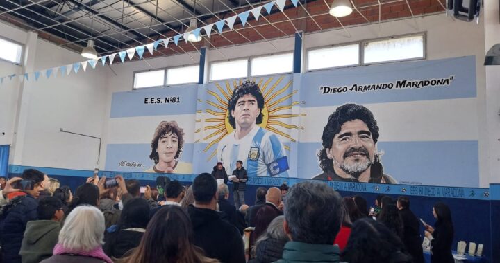 Una escuela de González Catán es la primera del Oeste en llamarse «Diego Maradona»