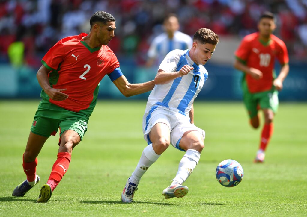 La Selección Argentina Sub 23 rescató un agónico empate ante Marruecos en el debut por los Juegos Olímpicos 2024