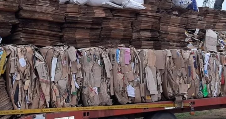 El Municipio entregó materiales reciclables recolectados en Carhué y Rivera